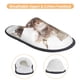 thumbnail image 3 of Fotbe C Pantuflas Peludas para Mujer con Estampado, Zapatillas de Peluche, Zapatos de Invierno para Casa, Uso Interior y Exterior-Large, 3 of 8