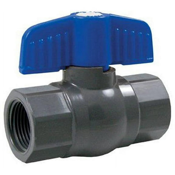 Mueller 107-107 PVC Ball Valve, 1-1/2" x 1-1/2"