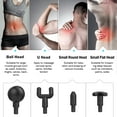 thumbnail image 2 of Amdohai Fascial 3-Level Variable Frequency Vibration Muscle Massage Muscle Massager for Pain Portable Quiet Handheld Electric Body Massager with 4 Massage Head, 2 of 7