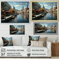 thumbnail image 4 of Designart "Germany Waterfront beauty City I" Cityscapes Floater Framed Wall Art Living Room, 4 of 7