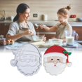 thumbnail image 4 of Cortadores De Galletas Santa Claus Navidad Diy 3D Galletas Molde Hornear Molde Galleta Decoración Herramientas seitruly HA039167-00, 4 of 6