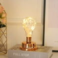 thumbnail image 5 of Bombilla LED creativa de amor dorado Rojo Verde base oro rosa, 5 of 5