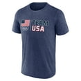 thumbnail image 2 of Men's Fanatics Heather Navy Team USA Country Pride T-Shirt, 2 of 3