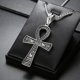 thumbnail image 4 of Colgante para hombre con cruz ideográfica egipcia antigua, Rock, Hip Hop, a la moda, 4 of 6