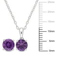 thumbnail image 2 of Everly Women's Alexandrite Sterling Silver Earrings, 2 of 7