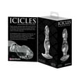 thumbnail image 3 of Icicles No.72 Glass Anal Plug with Base, Clear, 3 of 3