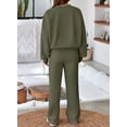 thumbnail image 3 of DOKOTOO 2 Piece Outfits for Women Sweatsuits Oversized Fleece Sweatsuit Zip up Long Sleeve Sweatshirt Wide Leg Sweatpants Tracksuit, 3 of 9