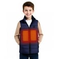 thumbnail image 6 of Dark Royal Blue 9 Zones Heated Cami Tank Thermal with Hood Lounge Puffer Jackets for Children Boy Girl Winter Fall Sleeveless Collared Neck Vest Down Jackets Hoodies Outfit Kid 2025 XXL, 6 of 9