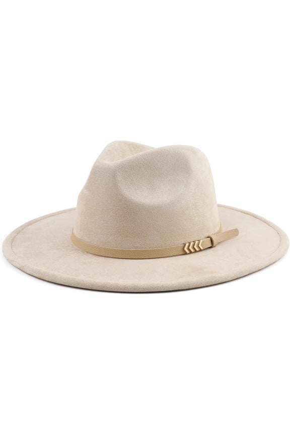 Wide Brim Fedora Hat for Men Women Big Rancher Felt Hat