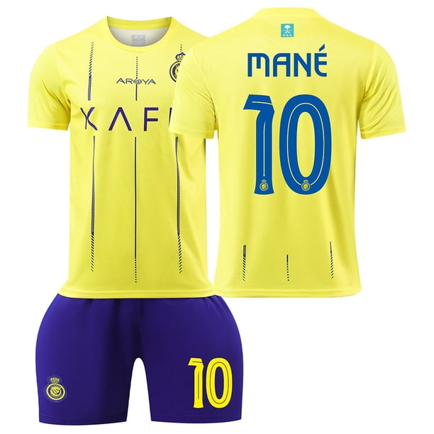 Riyadh Victory Traje de fútbol Adulto Niños Hombres Fitness al aire libre Deportes Ronaldo Jersey Secado rápido Mujeres2324 Al-Nassr FC Victoria Home No. 10