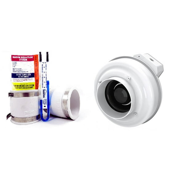 Fantech Rn1 Radon Mitigation Fan   4x4 Install Kit