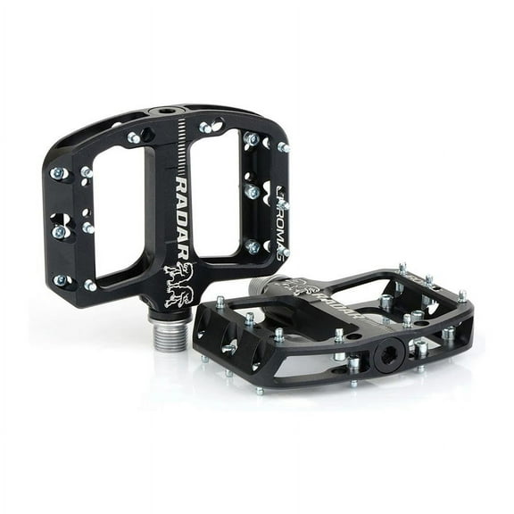 Chromag Radar Platform Pedals, Body: Aluminum, Spindle: Steel, 9/16'', Black