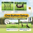 thumbnail image 6 of SPECSTAR 13x13ft Pop Up Gazebo One Push Setup Outdoor Canopy Tent Heavy Duty with Wheel Carry Bag, Center Lock and 4 Sandbags, 169 Square Feet of Shade, Beige, 6 of 7