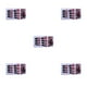 thumbnail image 1 of Vogacara 1 Juego de prensa de punta francesa en las uñas, punta falsa Extra larga, cubierta completa, salón de estilo bailarina, regalos DIY, negro rojo pegamento 5piezas Vogacara CBP219341, 1 of 5