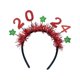 thumbnail image 2 of Diadema de Feliz Año Nuevo 2024, accesorio para fotos, decoración para el cabello Rojo, 2 of 9