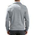 thumbnail image 4 of Delconic Mens Casual Fleece Lined Jacket Collared Motorcycle Style Outerwear Asymmetric Zip Long Sleeve Regular Fit Coat Light Gray M, 4 of 4