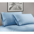 thumbnail image 1 of Greek Key Ultra Soft 1800 Series Egyptian Comfort 4 Piece Sheet Set (Full, Blue), 1 of 3