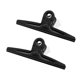 thumbnail image 1 of Coideal Clips Bulldog Extra Grandes Negros 2 Piezas Clips Jumbo Bull de Alta Resistencia Abrazaderas de Clip de Papel de Acero Inoxidable XXL de 30 cm (11 4/5 Pulgadas), 1 of 1