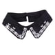 thumbnail image 5 of Camisa de mujer sweethay Cuello falso Corbata Diamantes de imitación Costura Cuello desmontable Solapa Top Ropa Accesorio Negro, 5 of 6