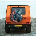 thumbnail image 4 of Haiem Spare Tire Cover , Wheel Cover with Colorful Floral Patterned Horse printed, Camper Spare Tire Cover Fit for Jeep Wrangler Rv SUV Truck Travel Trailer-15 inch, 4 of 8