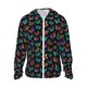 thumbnail image 1 of Fotbe Multicolored Butterflies Chaqueta con Protección Solar UPF 50+ para Hombre y Mujer, Camisa con Capucha y Bolsillos-X-Large, 1 of 7