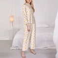 thumbnail image 3 of Sikiie kawaii carrots Pajamas Set Long Sleeve Sleepwear Womens Button Down Nightwear Pj Sets-XX-Large, 3 of 7