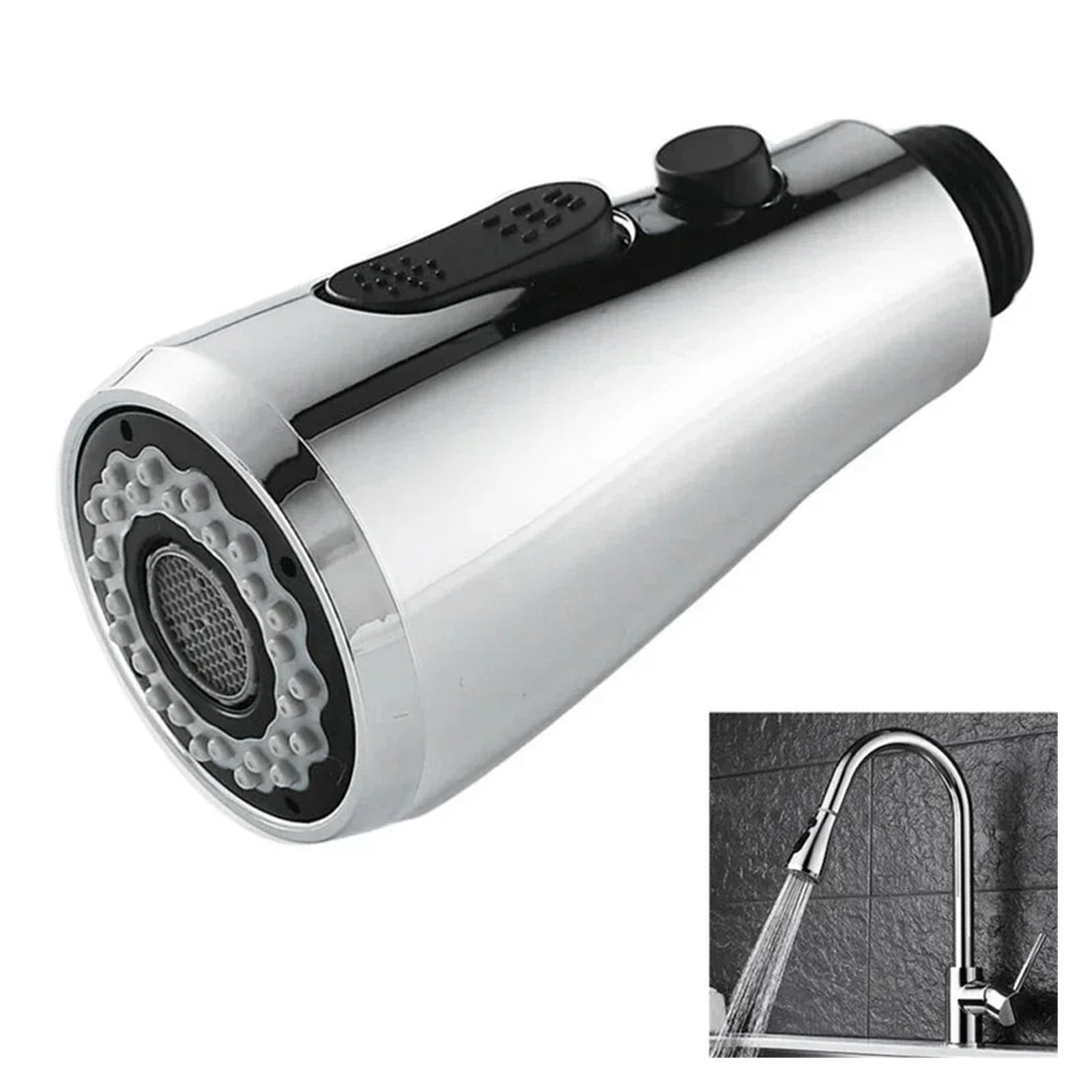 Kitchen Faucet Aerator Extender Pull Out Spray Head Replacement Sprayer Universal ,Tankless Design