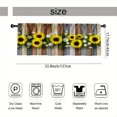 thumbnail image 3 of SPXUBZ Sunflower Fence Window Valance Farmhouse Kitchen Curtain Valance Rod Pocket Decor, 3 of 5