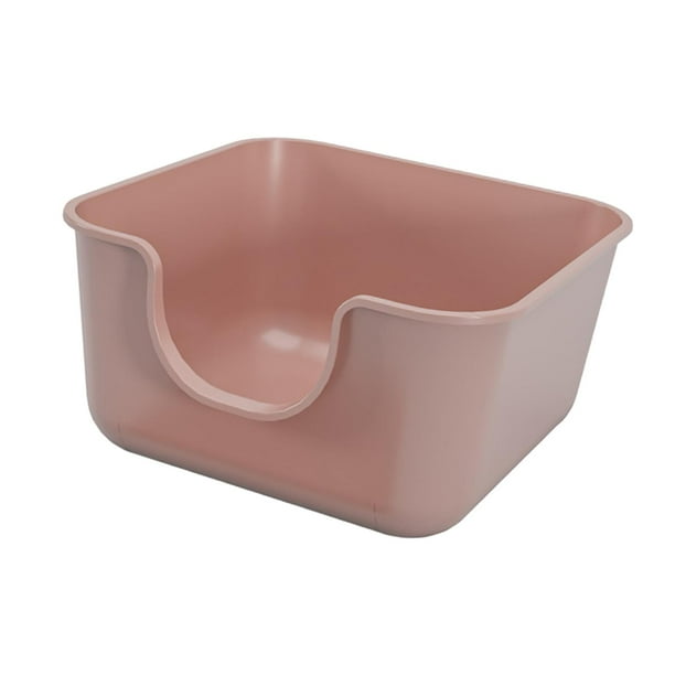 Open Top Cats Litter Box Bedpan Potty Toilet Large Pan Cage Cat Litter