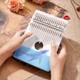 thumbnail image 4 of 17 teclas Kalimba madera de abeto pulgar dedo Piano instrumento Musical para niños, 4 of 8