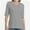 Gray, variant on Women's V Neck T Shirts Basic Summer Tees Casual Half Sleeve Tops