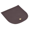 thumbnail image 1 of Funda de piel dividida con hebilla magnética para bolso, hecha a mano, con accesorios de bronce, 12,6 x 13,7 cm (marrón)., 1 of 8
