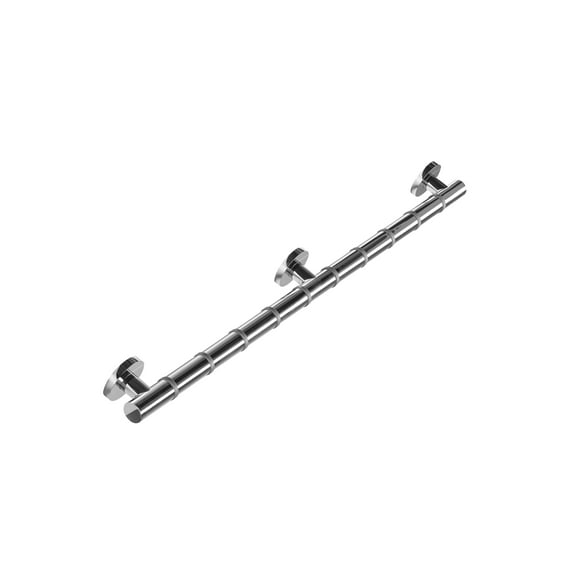 Croydex 35.03 in. Stainless Steel Straight Shower Grab Bar with Anti Slip Grip in Chrome