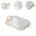 thumbnail image 6 of Esquirla Serving Tray Food Tray Dessert Tray Elegant Rectangle Vanity Tray Jewelry Tray for Tea House Kitchen Coffee Table Toilet Home S, 6 of 8