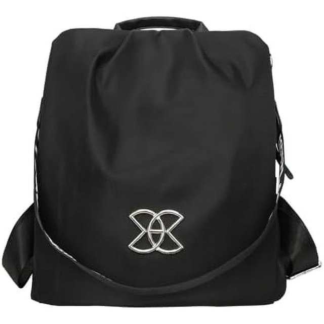 Mochila antirrobo para mujer, bolso de hombro multiusos de gran capacidad, impermeable, ligero, de tela Oxford (negro)