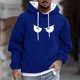thumbnail image 1 of Dolkfu Sudadera con capucha para hombre, sudadera larga y casual con capucha, camiseta holgada para hombre con cordón. XL, 1 of 5