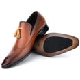 thumbnail image 4 of Mio Marino Men’s Leather Tassel Dress Shoes, 4 of 6