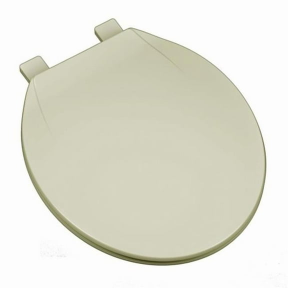 Deluxe Plastic Round Front Contemporary Design Toilet Seat, Bone