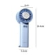 thumbnail image 5 of Mini ventilador portátil elegante, silencioso, ligero, recargable, de mesa, de mano Azul, 5 of 5