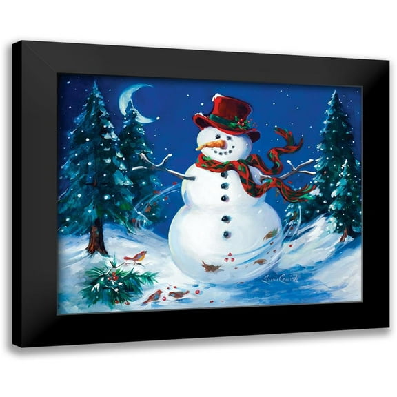 Comish, Susan 14x12 Black Modern Framed Museum Art Print Titled - One Blustery Night