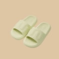 thumbnail image 3 of Xfvqtps Shower Shoes for Mens and Womens Slide Open Toe Pattern Thick Soft Sole Lightweight Non Slip Solid Color Indoor Beach EVA Slipper Green, 3 of 9