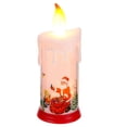 thumbnail image 1 of Lámpara De Vela De Simulación Con Patrones De Muñeco De Nieve / Papá Noel Modelado De Simulación Eléctrica Luz De Vela Atmósfera Alimentada Por Batería Lámpara Led Para Festival De Navidad Advancent HA027483-03, 1 of 7