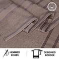 thumbnail image 6 of Casa Lino 4Pc Premium Bath Towels (54" x 27") - 100% Cotton, 400GSM, Ultra Soft & Absorbent (Coffee), 6 of 6