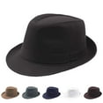 thumbnail image 5 of Moocorvic Classic Jazz Cap Party Hats Black Top Hat for Men, Dress Up Hat Costume Accessories, 5 of 5