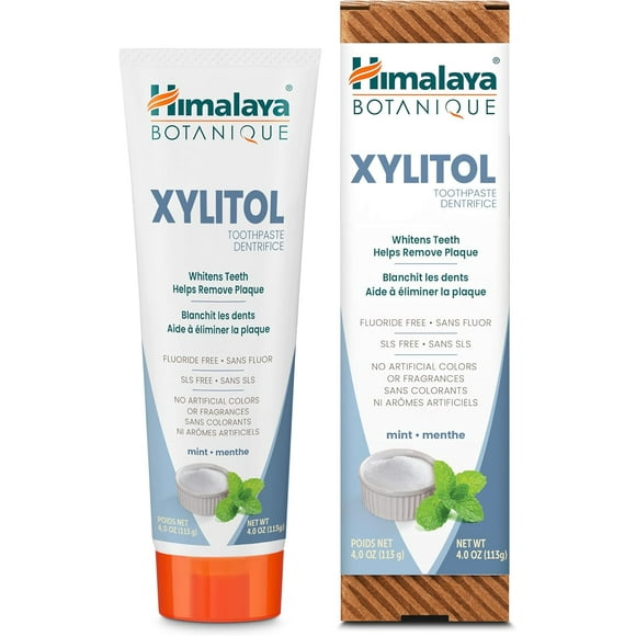 SDES-Botanique Whitening Toothpaste with Xylitol for Gentle Whitening, Fluoride-Free, SLS Free, Carrageenan Free & Gluten Free, Vegan, 113 g (4 oz)