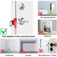 thumbnail image 3 of Portable Door Lock Home Security Door Lock Travel Lockdown Locks for Additional Safety and Privacy Perfect for Traveling Hotel Home Apartment College, 3 of 7