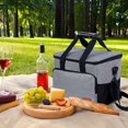 thumbnail image 2 of WKSCLPAI Large Capacity Cooler Bag,27L Soft Sided Collapsible Cooler Bags,Waterproof Insulated Thermal Bag for Beach,Picnic,Office,Trips,Outdoor, 2 of 5