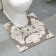 thumbnail image 5 of Better Trends 3 Piece Bathroom Rug Set 100% Cotton Extra Soft Tufted Bath Rug Water Absorbent Non-Slip Bath Mat Machine Washable (Beige) Medallion Collection, 5 of 8