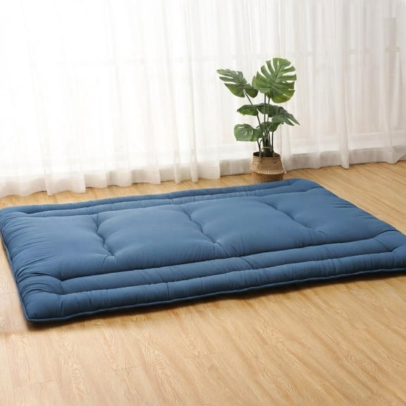 Gaderth Japanese Floor Mattress Futon Mattress, Thicken Roll Up Tatami Mat, Portable & Foldable Floor Bed Mattress Soft Mattress For Sleeping, Dormitory