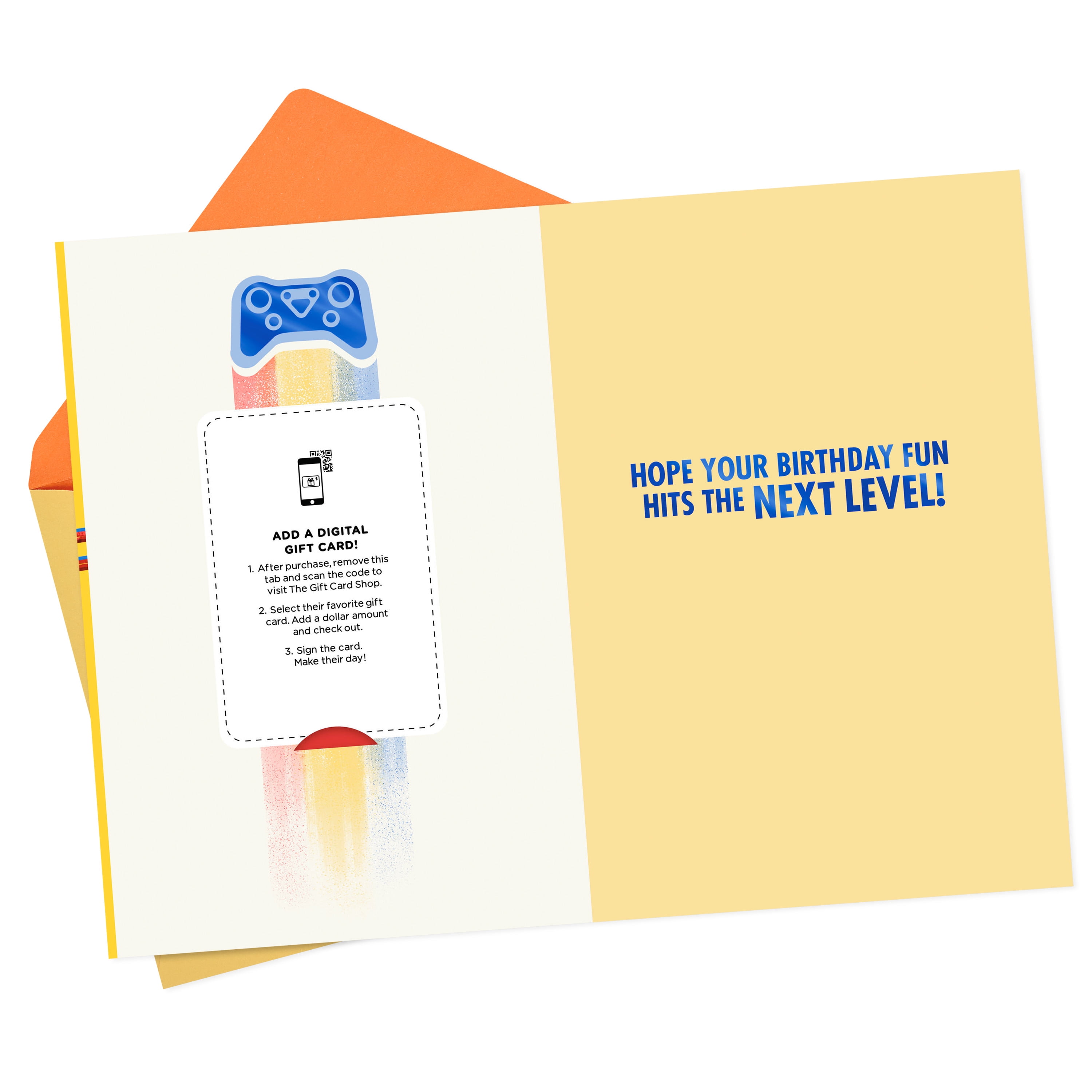 Hallmark Gift Card Greeting Birthday Card for Kids (Game On)